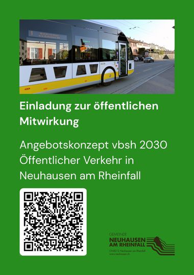 Mehr Bus für Neuhausen am Rheinfall: Angebotskonzept 2030 der vbsh geht in die Vernehmlassung